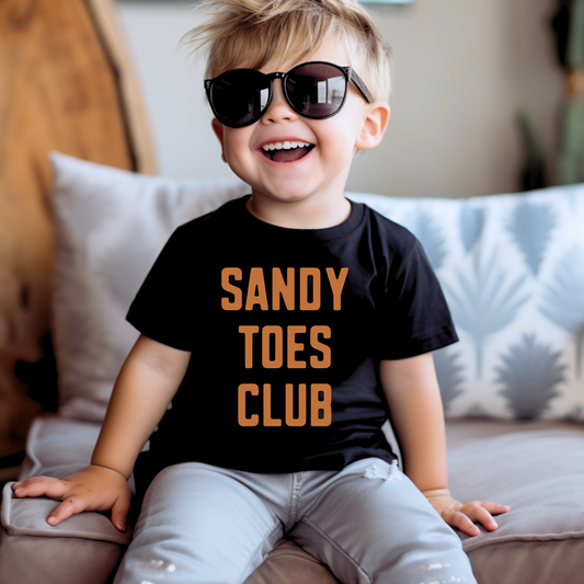 Sandy Toes Club Kids Summer Graphic Tee