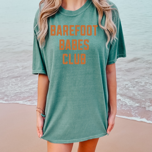 Barefoot Babes Club Summer Comfort Colors Graphic Tee