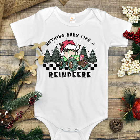 Nothing Runs Like A Reindeer Christmas Onesie