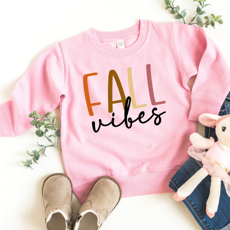 Fall Vibes Kids Sweatshirt