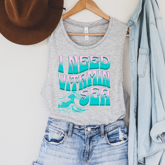 l Need Vitamin Sea  Summer Tank Top