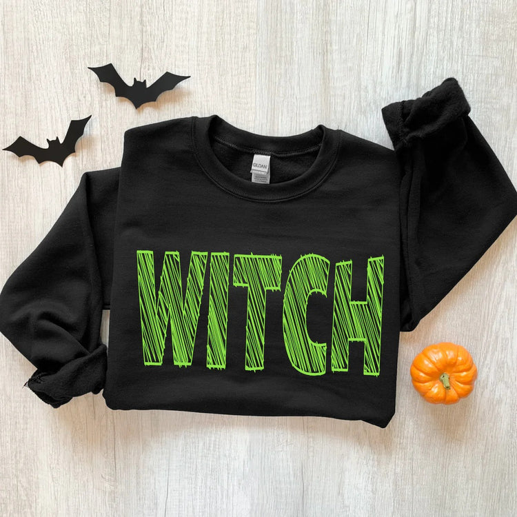 Witch Squiggly Fall Sweatshirt Sweatshirt