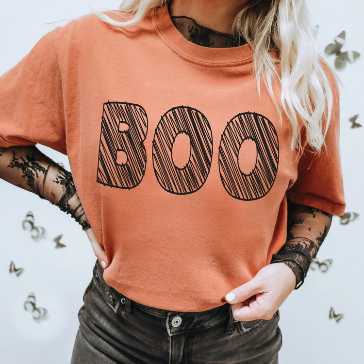 Boo Comfort Colors Graphic Tee