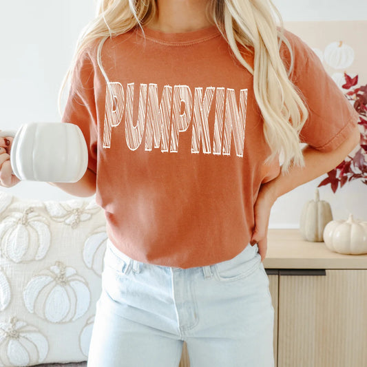 Pumpkin Comfort Colors Graphic Tee