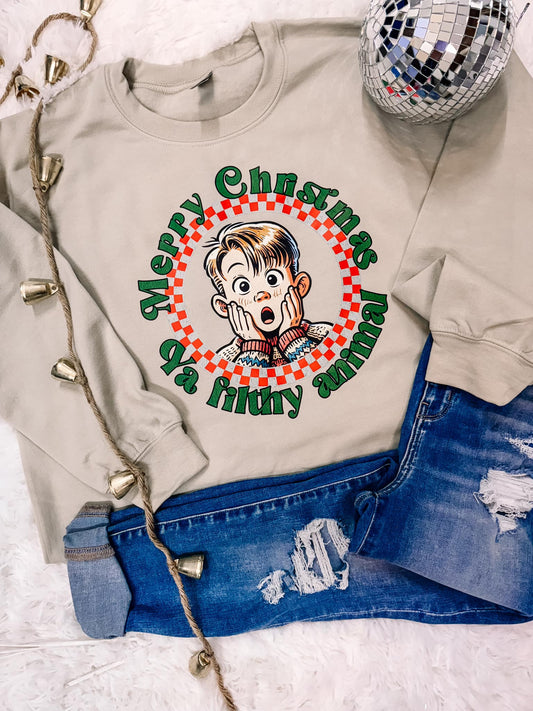 Merry Christmas Animal Sweatshirt