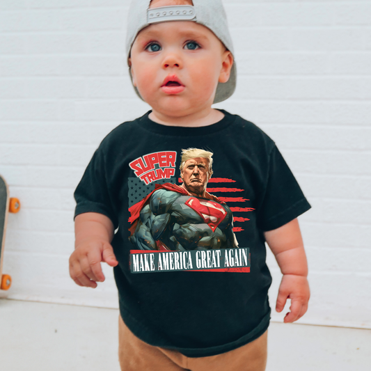 Super trump Kids Political Graphic Tee