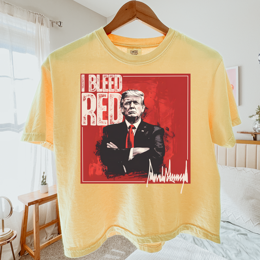 I Bleed RED Comfort Colors Graphic Tee