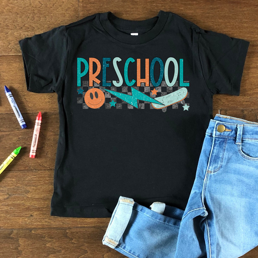 Preschool Checkered Kids Graphic Tee