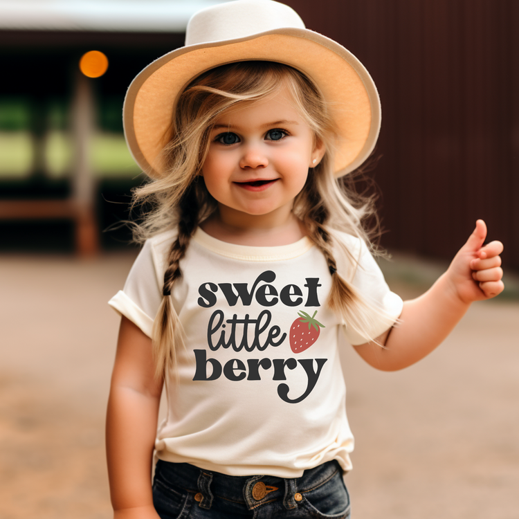 Sweet Little Berry Kids Summer Graphic Tee