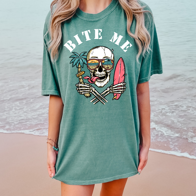 Bite Me Summer Comfort Colors Graphic Tee