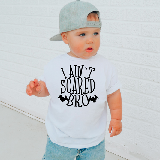 I Aint Scared Bro Halloween Kids Graphic Tee