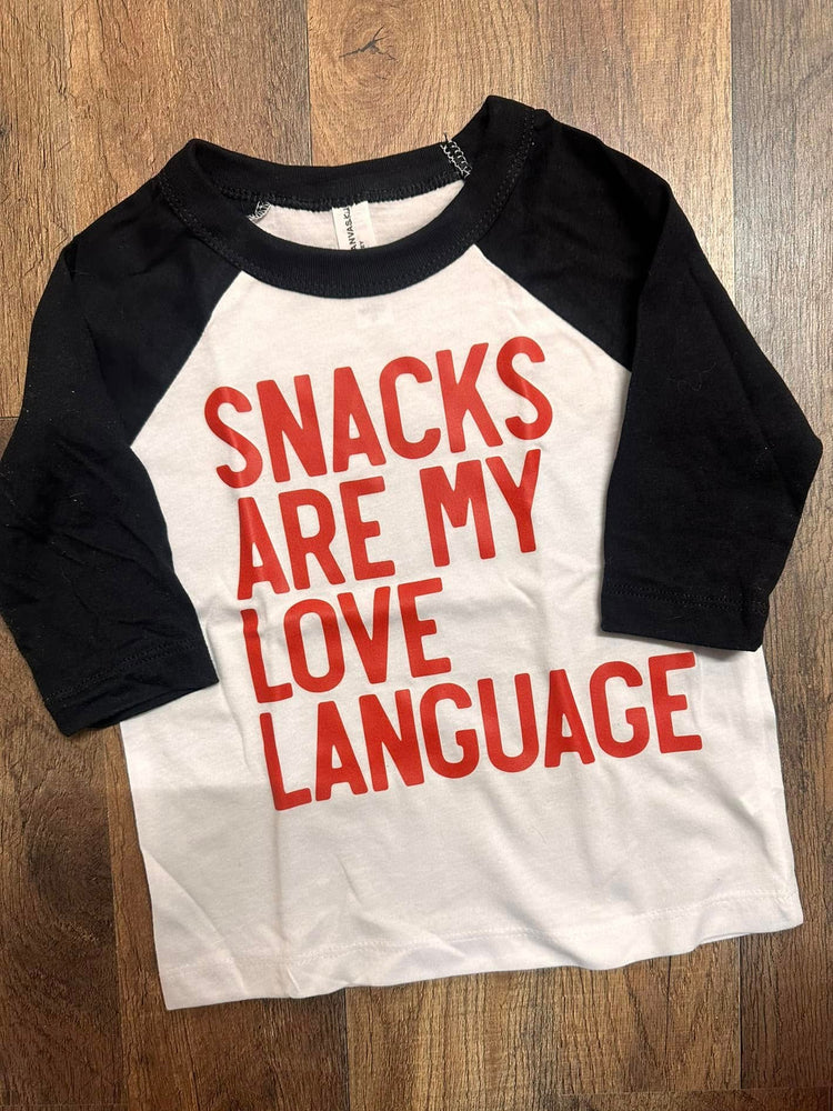 Snacks are my Love Language Kids Valentine's Ready to Ship Kids