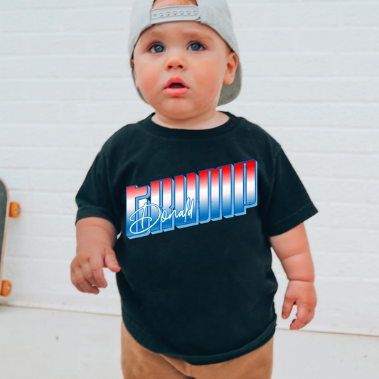 Trump Gradient Kids Political Graphic Tee