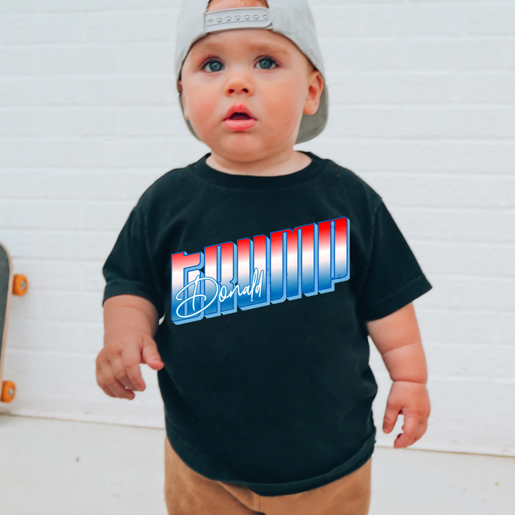 Trump Gradient Kids Political Graphic Tee