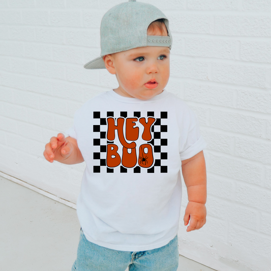 Hey Boo Halloween Kids Graphic Tee