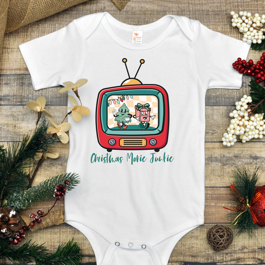 Christmas Movie Junkie Christmas Onesie