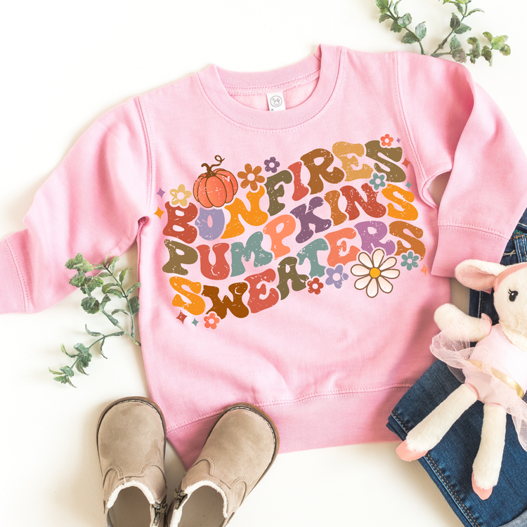 Bonfires Pumpkins Sweaters Kids Sweatshirt