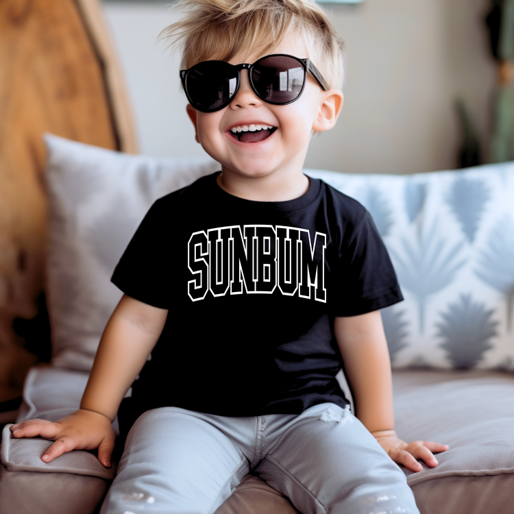 Sunbum white Kids Summer Graphic Tee