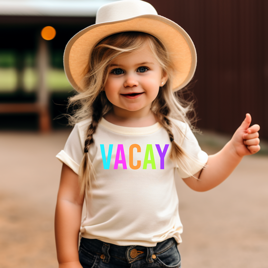 Bright Vacay Kid Summer Graphic Tee