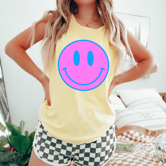 Smiley Comfort Colors Tank Top