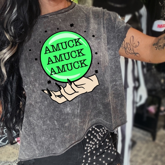 Amuck Amuck Amuck Mineral Washed Halloween Tee