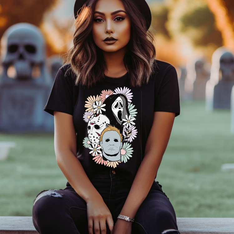 Killer Flowers Adult Graphic Tee