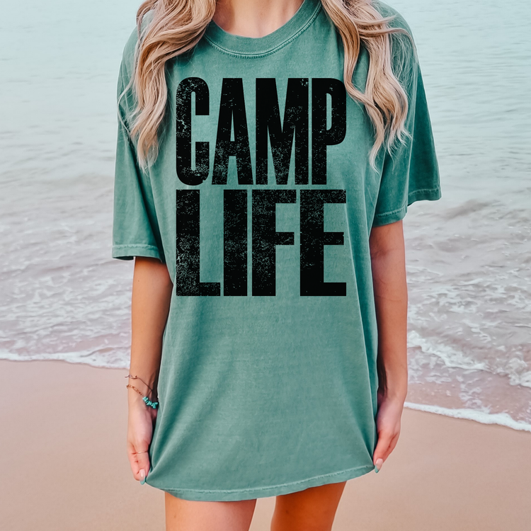 Camp Life Summer Comfort Colors Graphic Tee