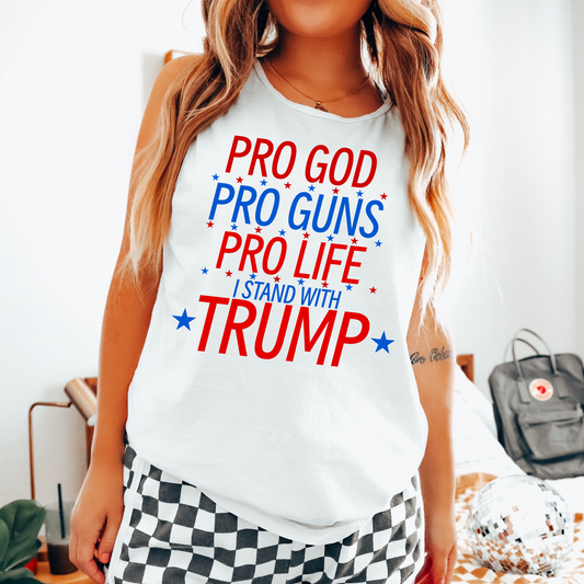 Prp God Pro Gun Pro Trump Comfort Colors Tank Top