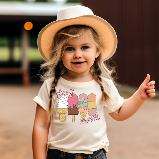 Stay Sweet Kids Summer Graphic Tee