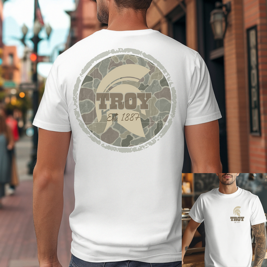 Troy Mens Football Graphic Tee