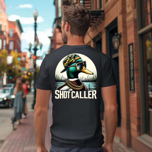 Mens Shot Caller Graphic Tee