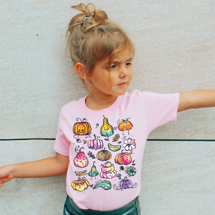 Pumpkin Variation Kids Graphic Tee