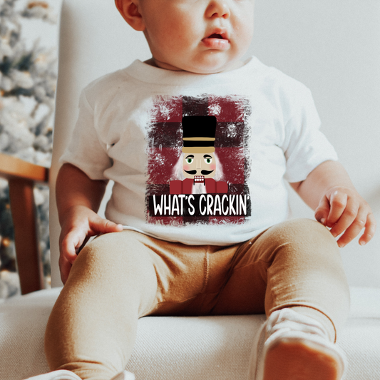 Whats Crackin Christmas Kids Graphic Tee