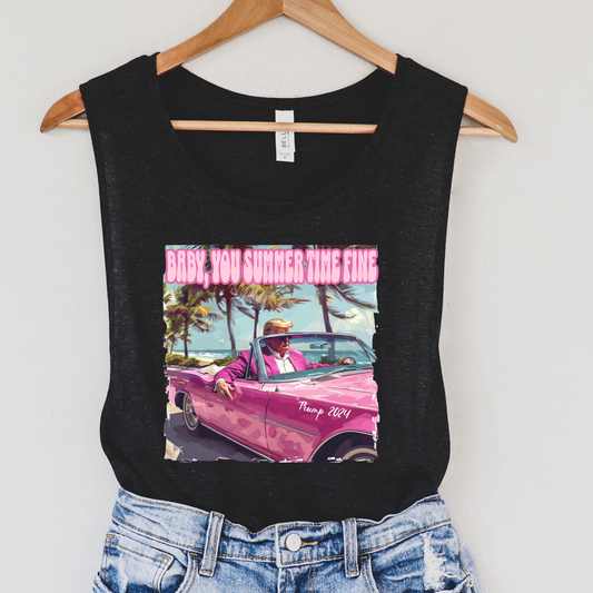 Baby You Summertime Fine Political Tank Top