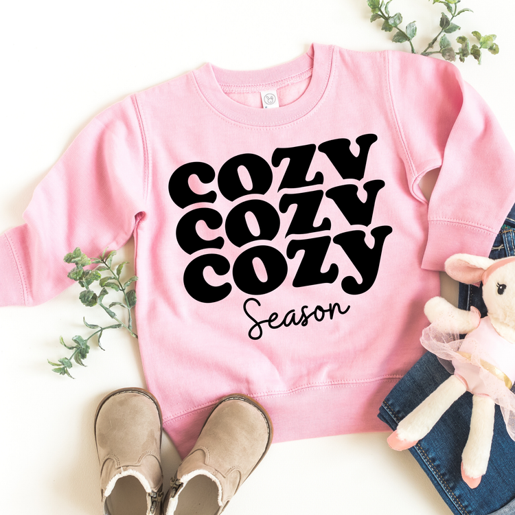 Cozy Season Black Kids Sweatshirt