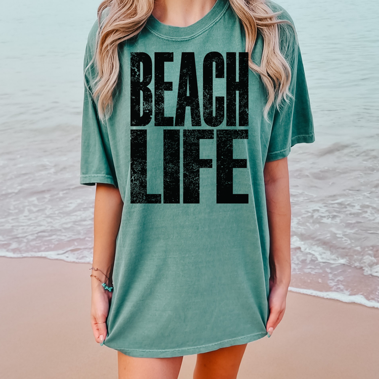 Beach Life Summer Comfort Colors Graphic Tee