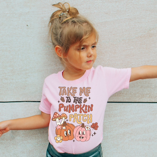 Take Me To The Pumpkin Patch Kids Graphic Tee