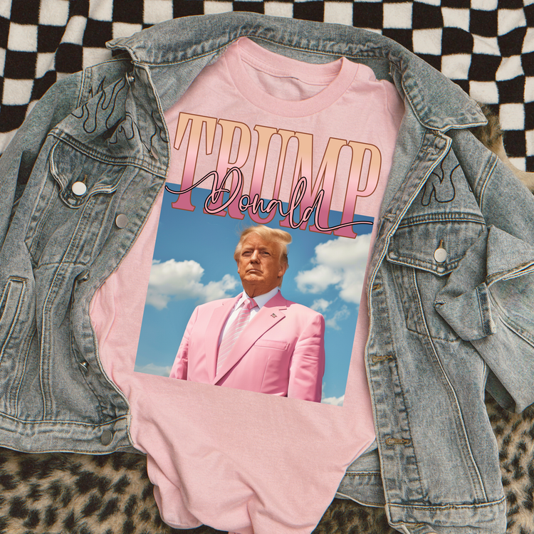 Donald Trump Pink Graphic Tee