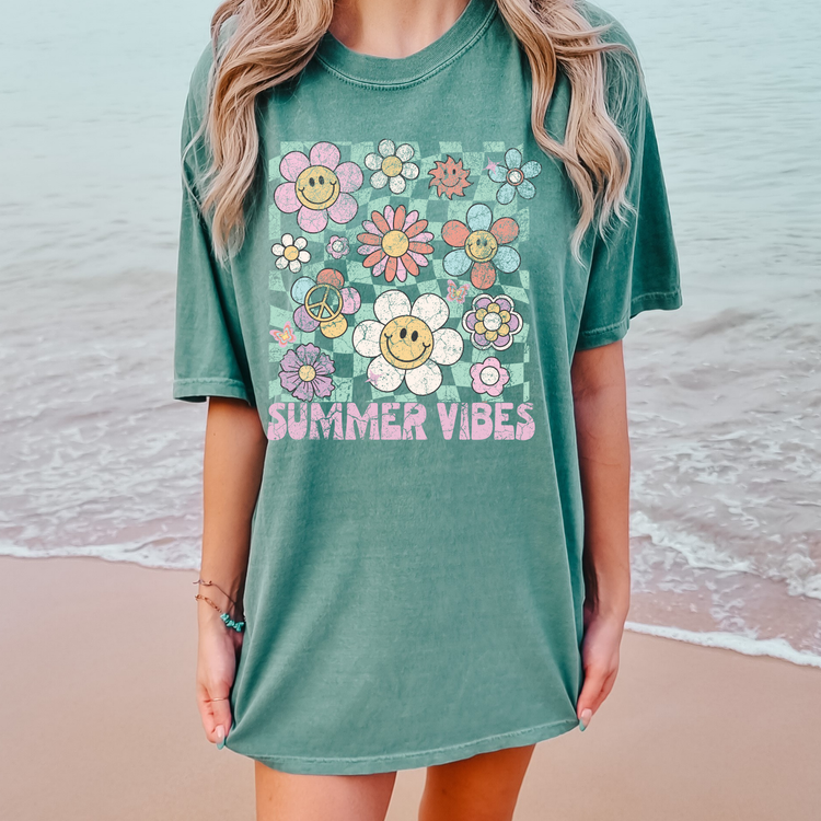 Summer Vibes Summer Comfort Colors Graphic Tee