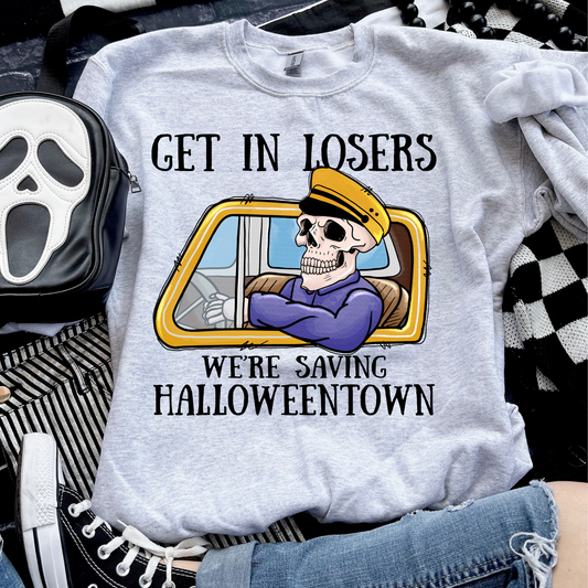 Get In Losers Lets Save Halloweentown Halloween Sweatshirt