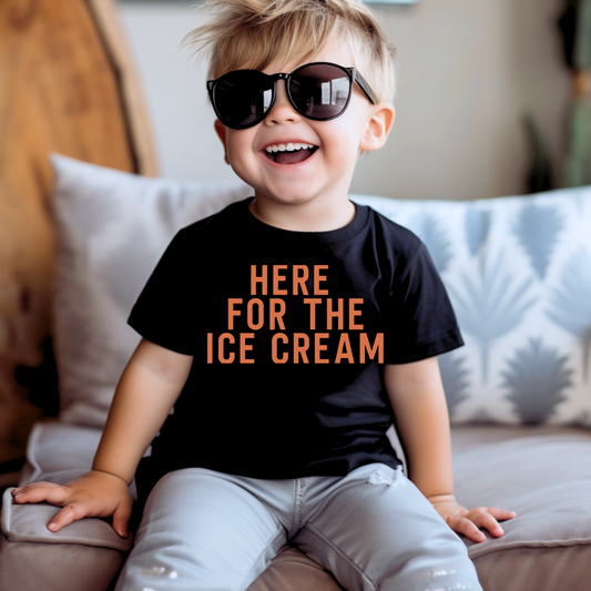 Here For The Icecream Kids Summer Graphic Tee