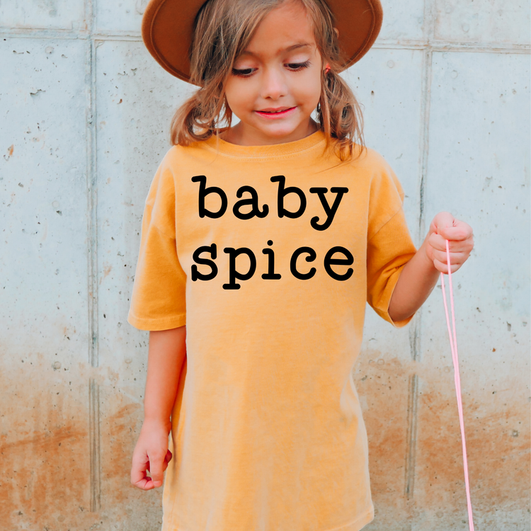 Baby Spice Comfort Colors Youth Fall Graphic Tee