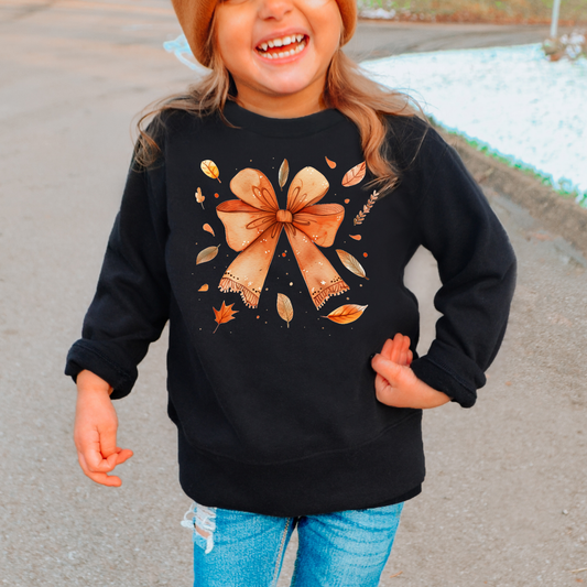 Leaves and Bows Kids Sweatshirt