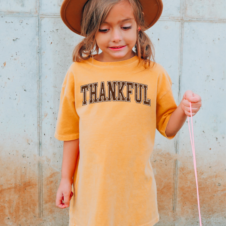 Thankful Comfort Colors Youth Fall Graphic Tee