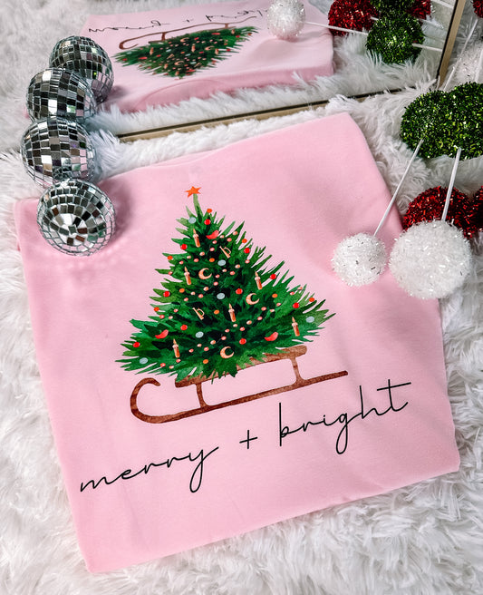 Merry & Bright Sleigh Sweatshirt