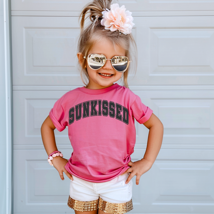 Sunkissed BLACK Kids Summer Graphic Tee