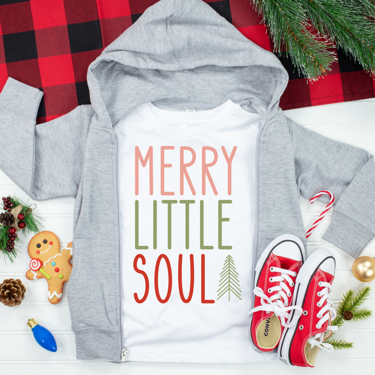 Merry Little Soul Christmas Kids Graphic Tee