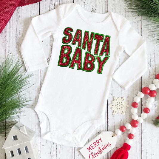 Santa Baby Christmas Onesie