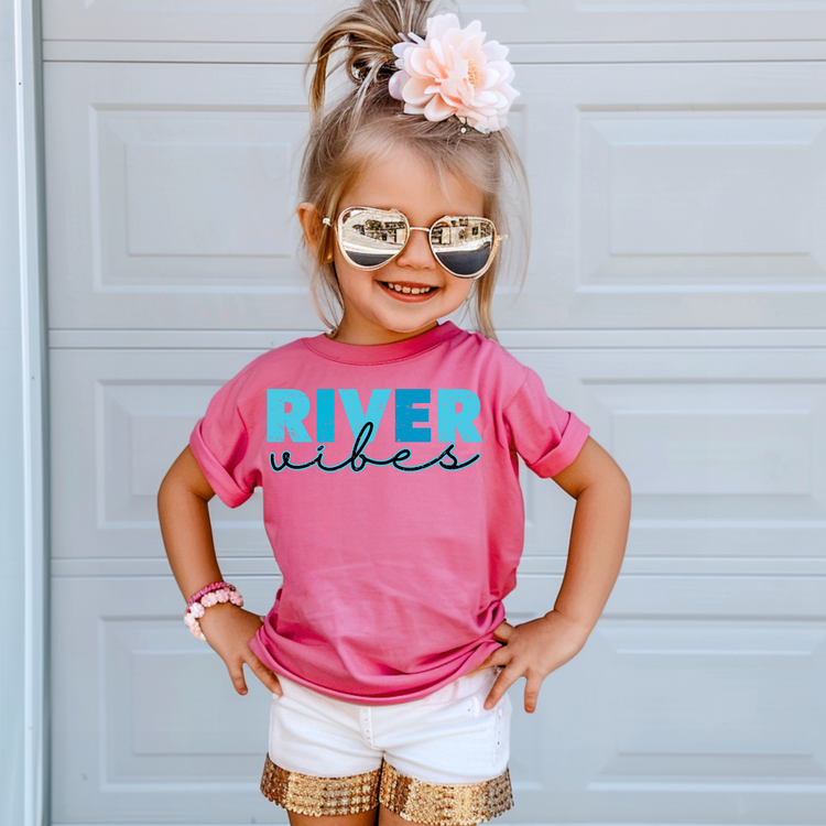 River Vibes Kids Summer Graphic Tee