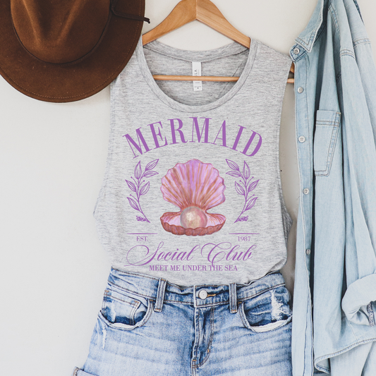 Mermaid Soical Club Summer Tank Top